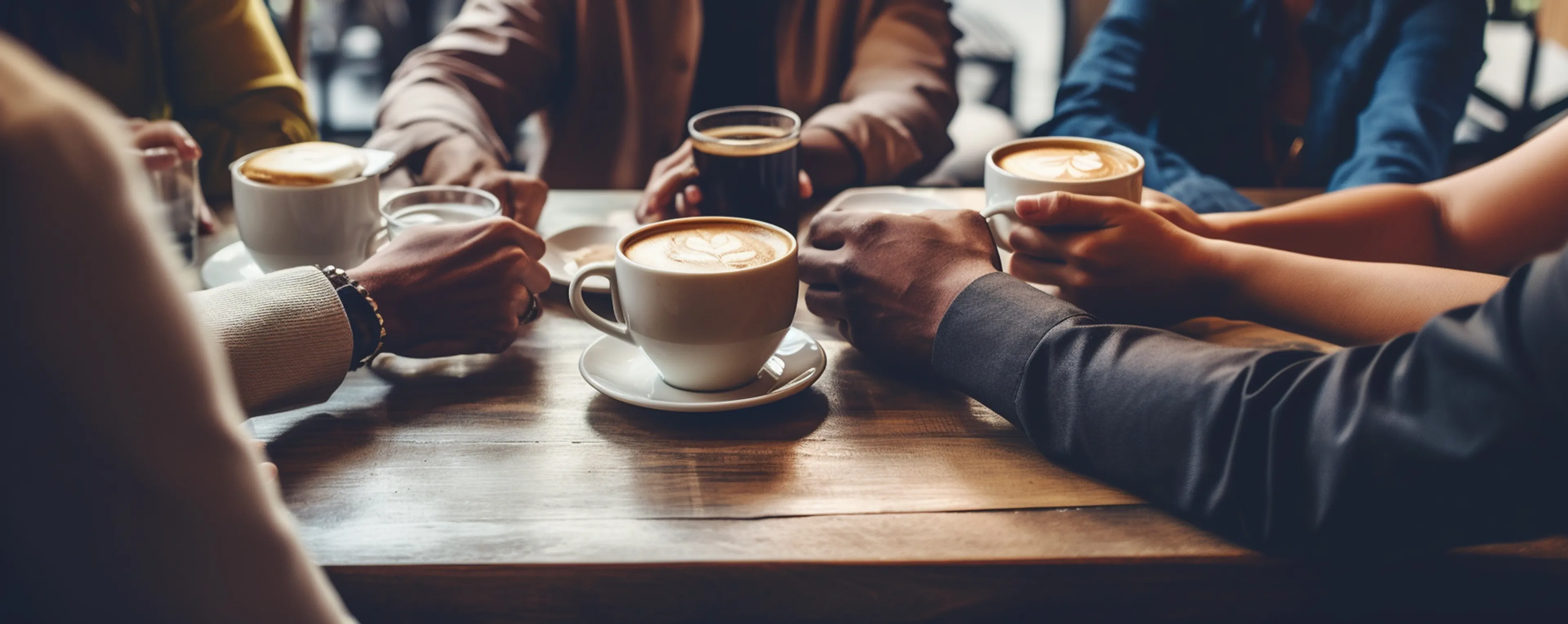 mep koffie handen