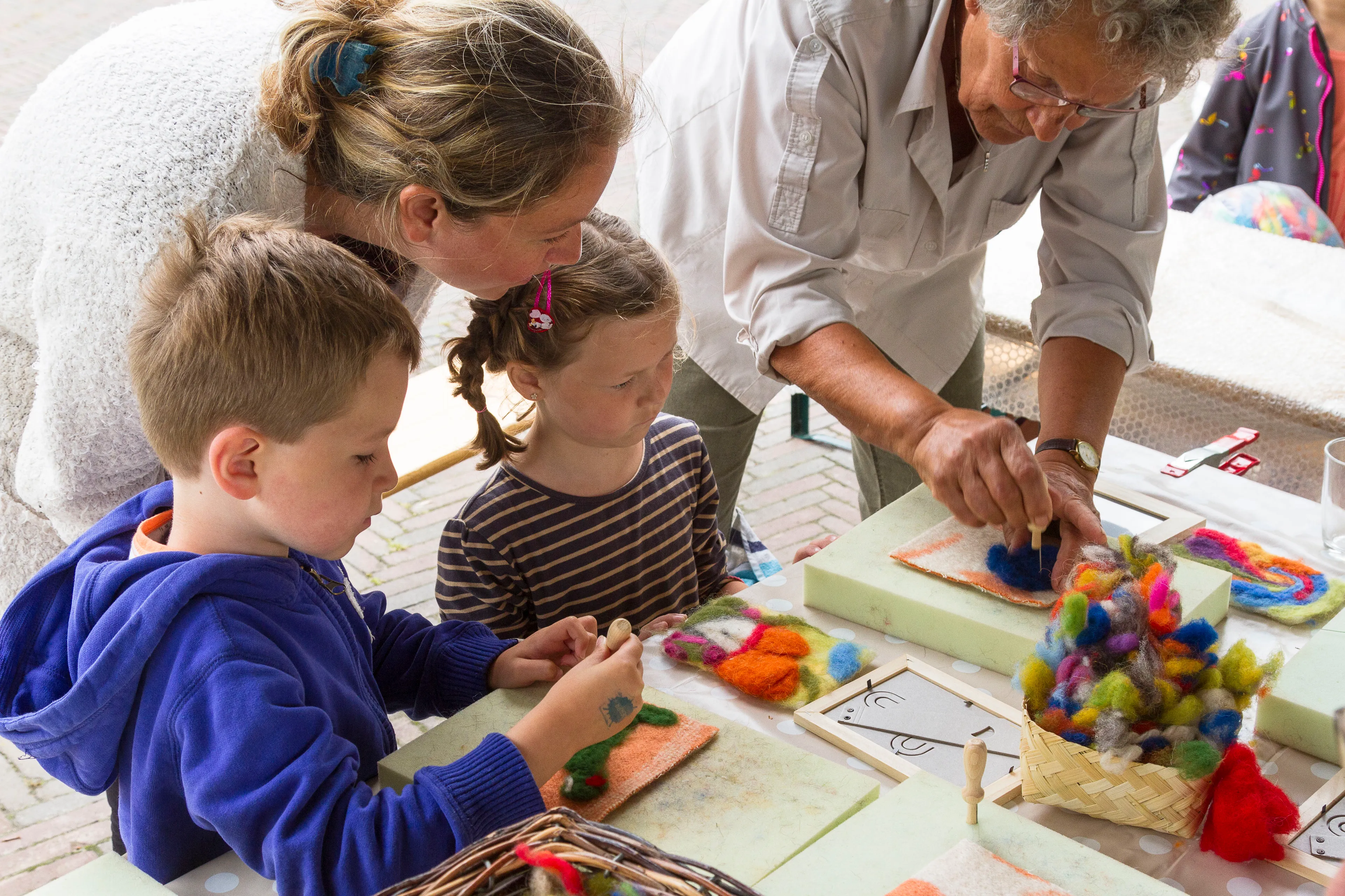 vilten met schapenwol andries de lande cremer