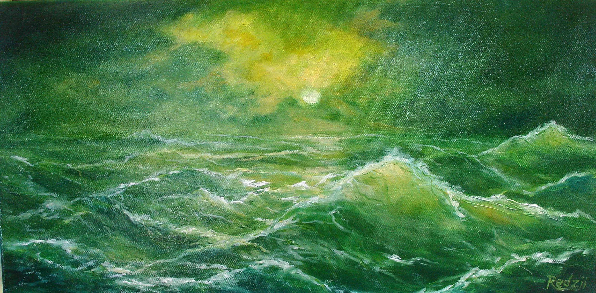 mep cultuursalon zee bij maannacht