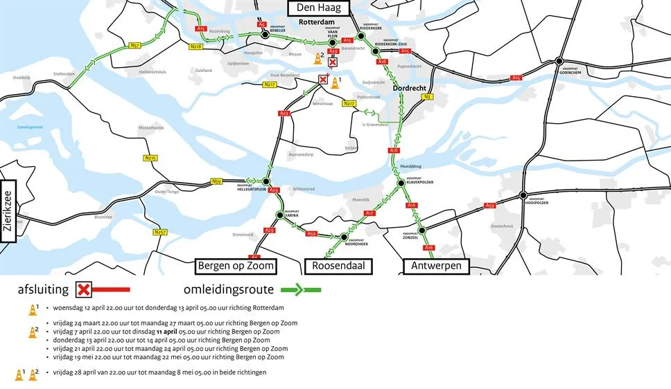 afsluiting april en mei
