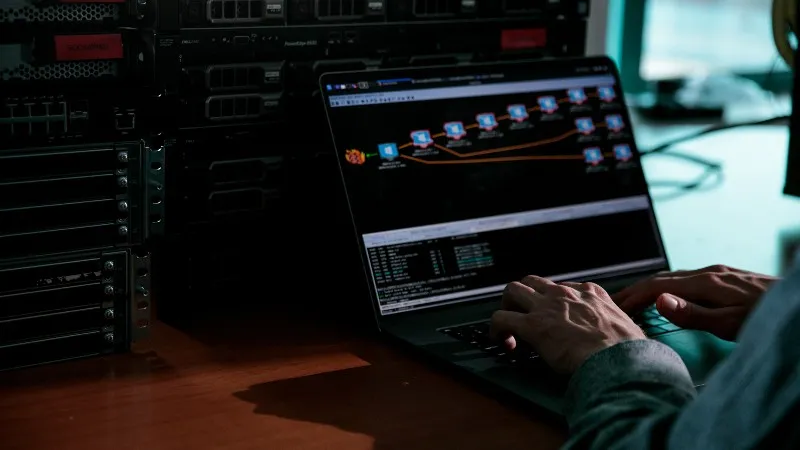 digitalisering it ict cyber laptop computer foto rechtenvrij