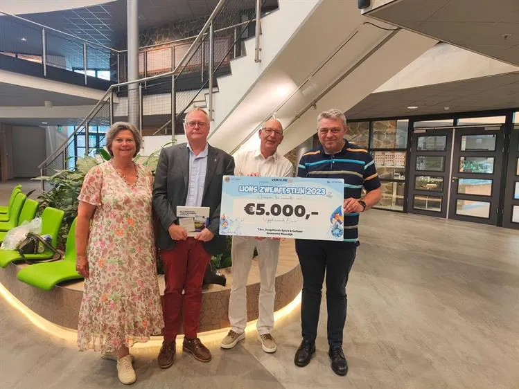 uitreiking cheque
