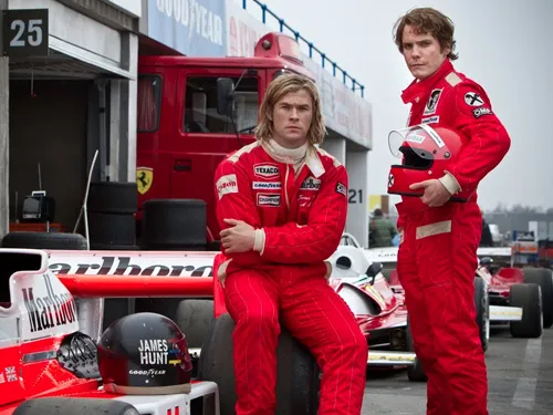 header trailer for ron howards formula one film rush