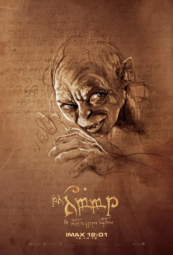 hobbit imax poster gollum 550x813