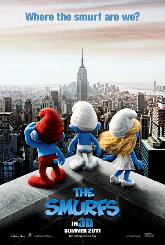smurfs 3d movie poster 2