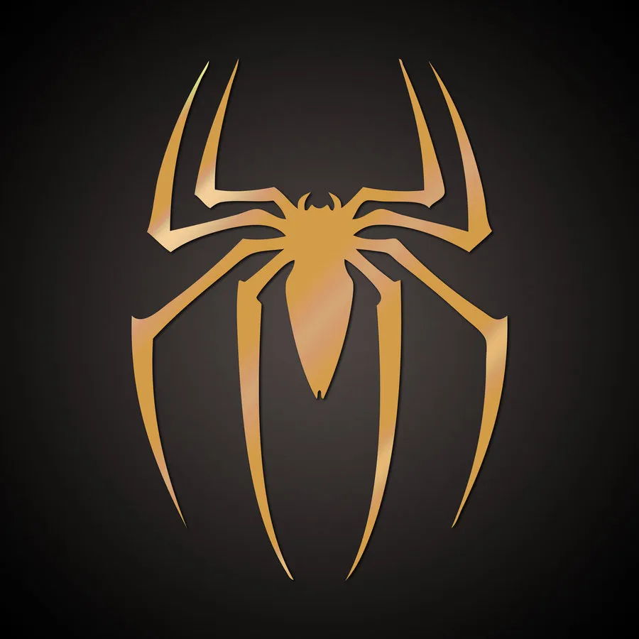 spiderman golden movie logo by freeco d4q8dg0