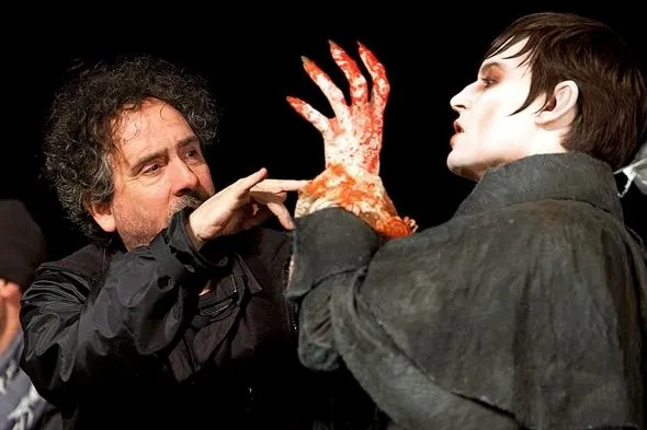 tim burton en johnny depp in dark shadows