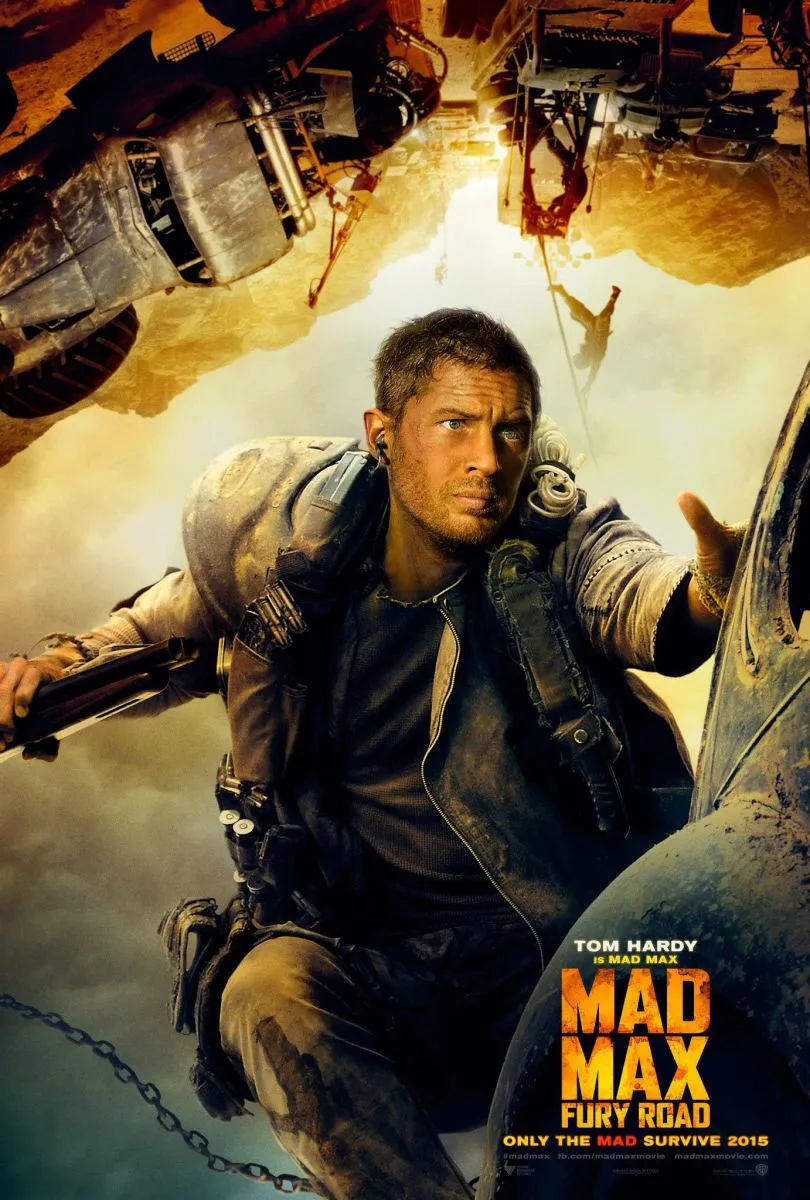 tom hardy in mad max fury road 2015 movie comic con poster1