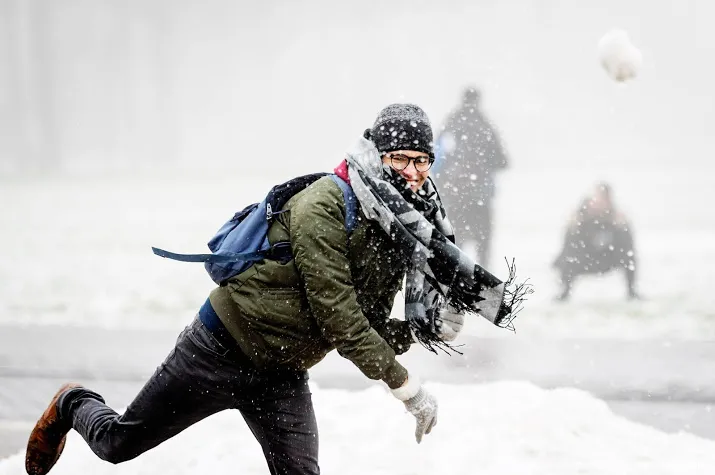 dinsdag kans op flink wat sneeuw