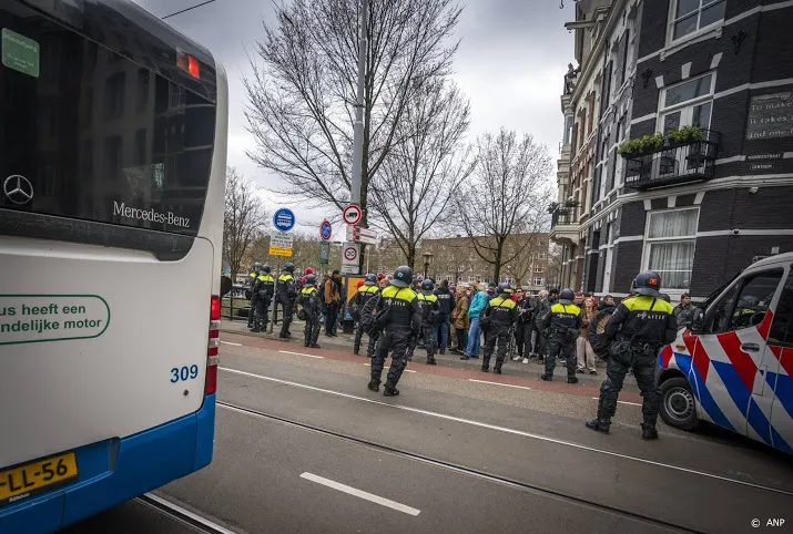 58 mensen aangehouden bij protest museumplein in amsterdam