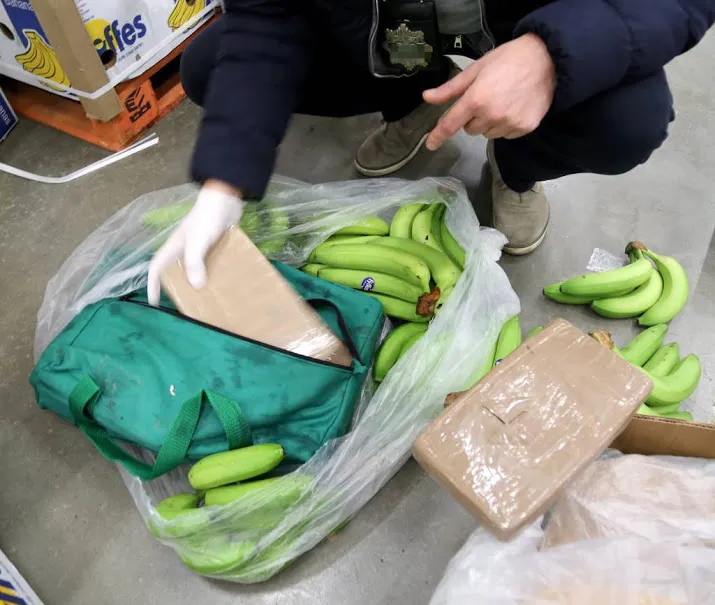 7000 kilo cocaine ontdekt tussen bananen