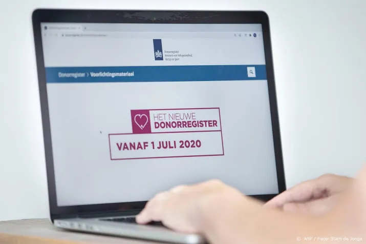 8 miljoen ingevulde keuzes in het donorregister