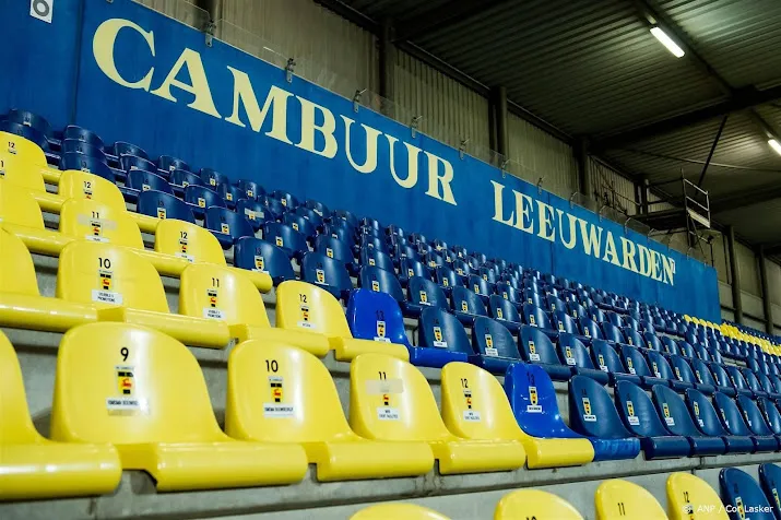 aanhang go ahead eagles demonstreert rustig in leeuwarden