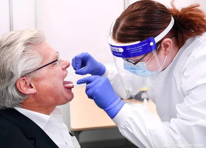 afgelopen week ongeveer 55 000 coronabesmettingen vastgesteld