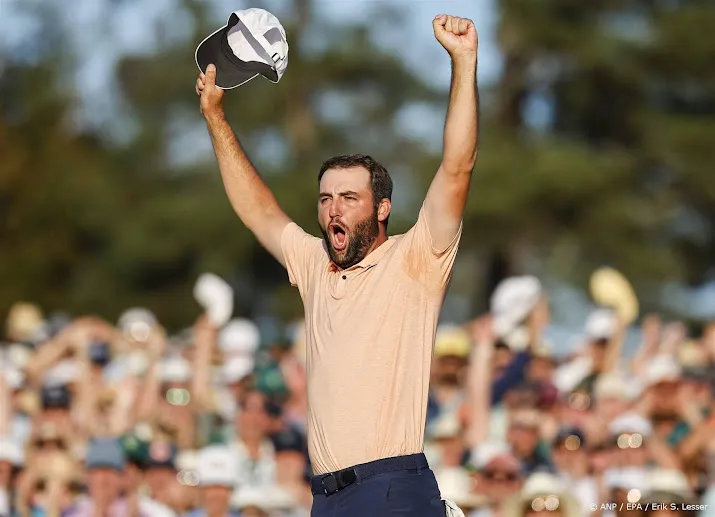 amerikaanse golfer scheffler wint titel op masters