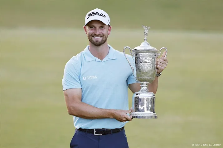 amerikaanse golfer wyndham clark wint us open