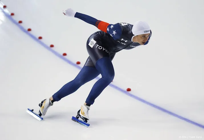 amerikaanse schaatsster bowe voor derde keer naar spelen