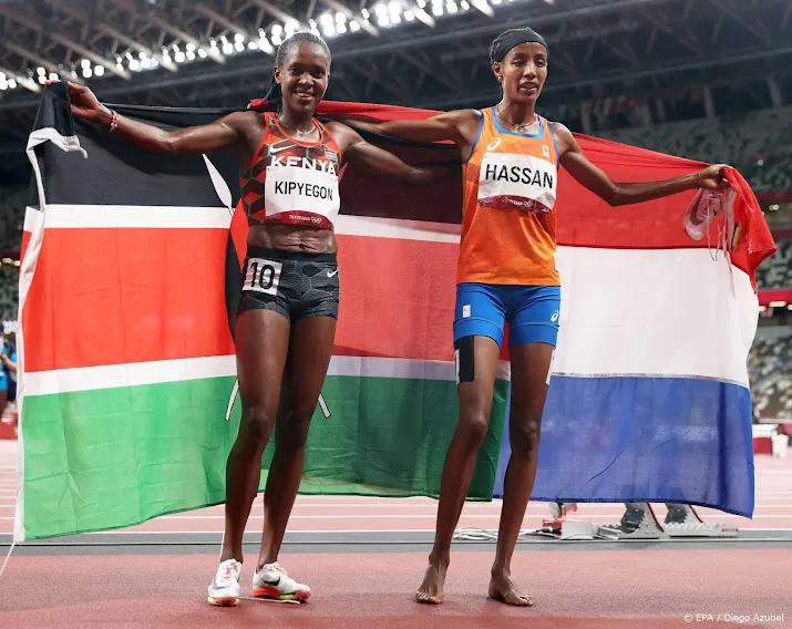 atlete hassan moet olympisch kampioene kipyegon weer voor laten