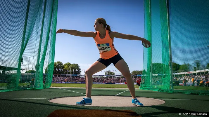 atlete nugter tweede bij discus