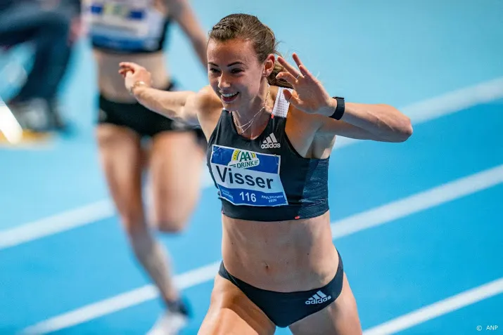 atlete visser snelt naar zesde indoortitel 60 horden