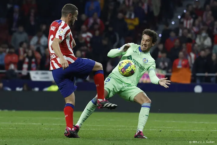 atletico madrid laat punten liggen tegen getafe