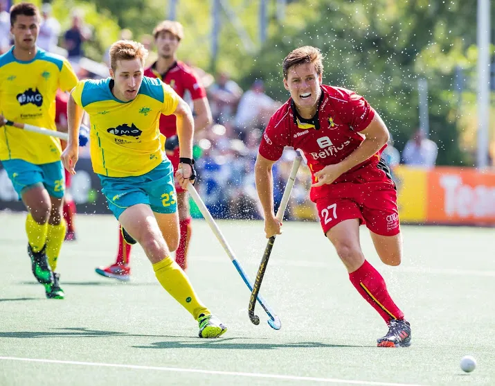 australische hockeyploeg te sterk voor belgie