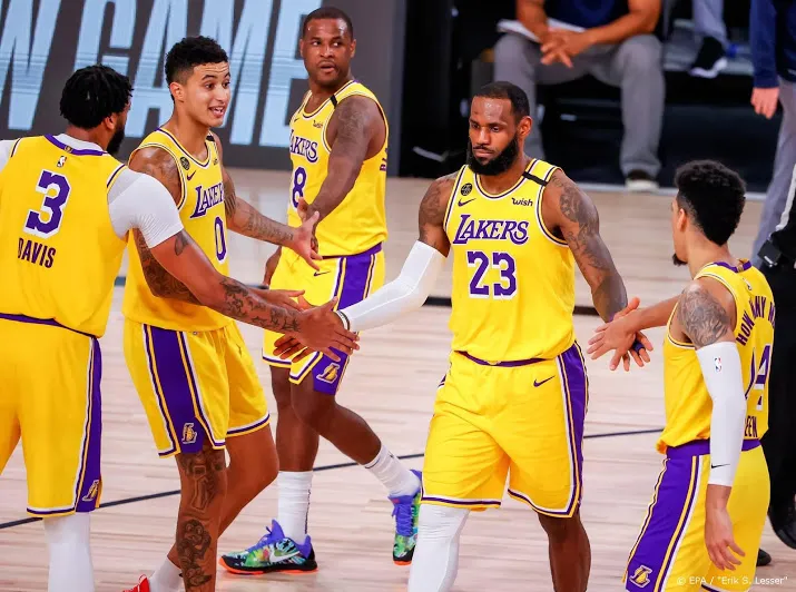 basketbalteam los angeles lakers begint play offs met verlies