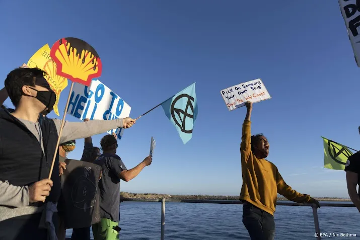 betoging tegen exploratieboringen shell in zuid afrika
