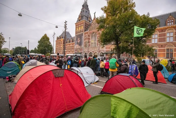 blokkade klimaatactivisten loopt ten einde