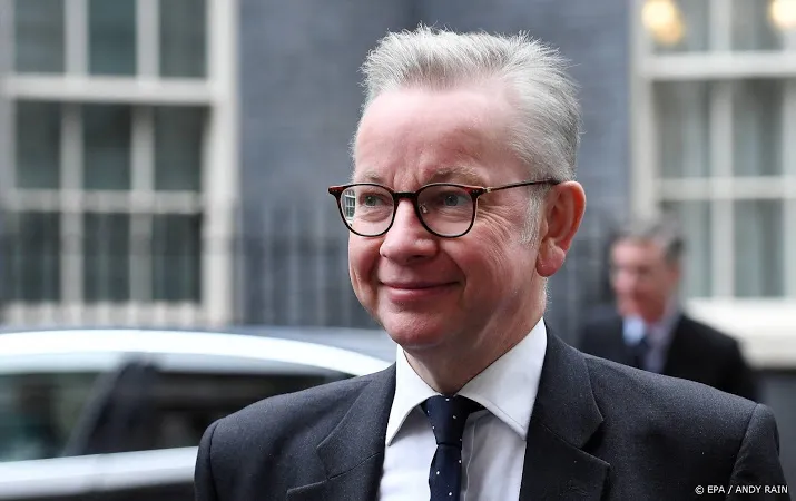 britse minister michael gove spreekt in namiddag in parlement