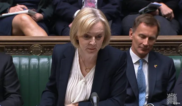 britse pond stijgt na aftreden liz truss