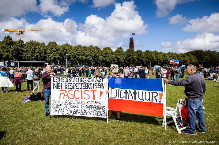 circa duizend demonstranten op malieveld tegen coronamaatregelen