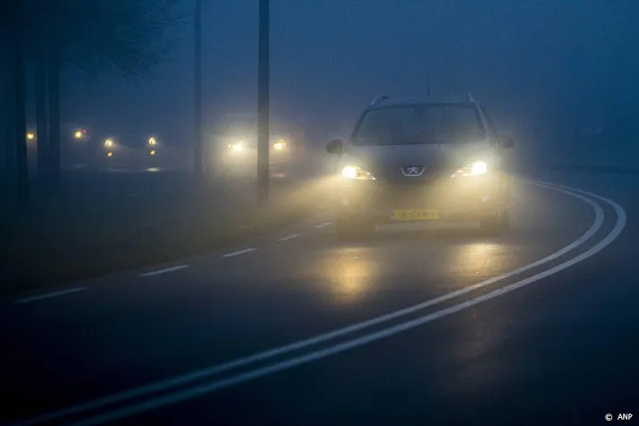 code geel in noorden en midden van het land wegens dichte mist