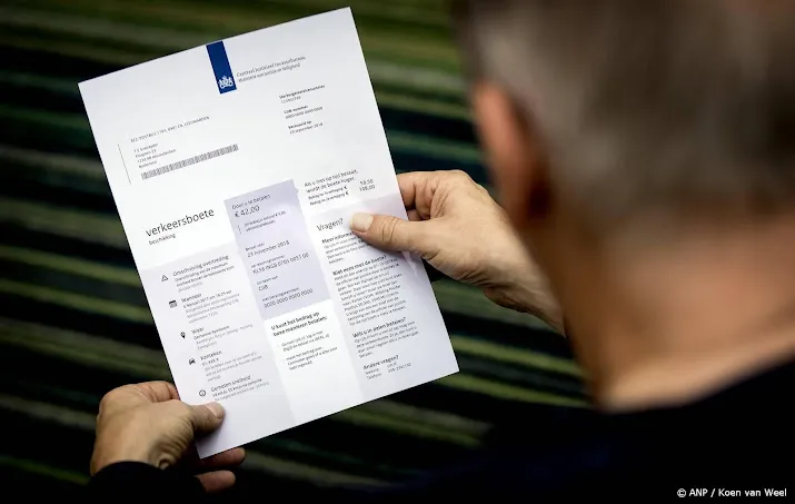 deel kamer wil gratis herinnering bij niet betalen verkeersboete
