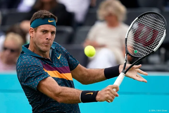 del potro blesseert zich opnieuw op queens