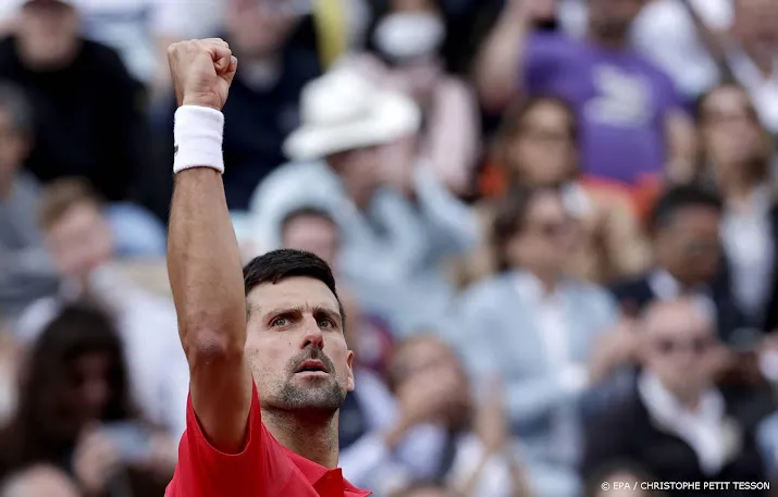 djokovic zonder setverlies naar kwartfinales roland garros