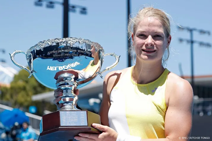 dubbel succes rolstoeltennisster de groot