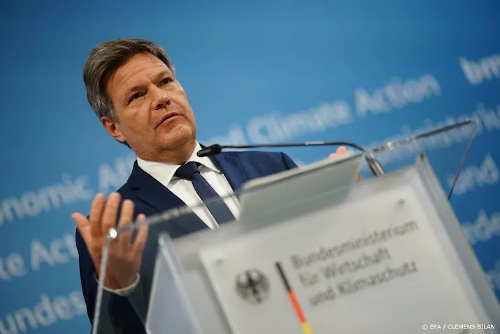 duitse economieminister volgend jaar krimp door energiecrisis