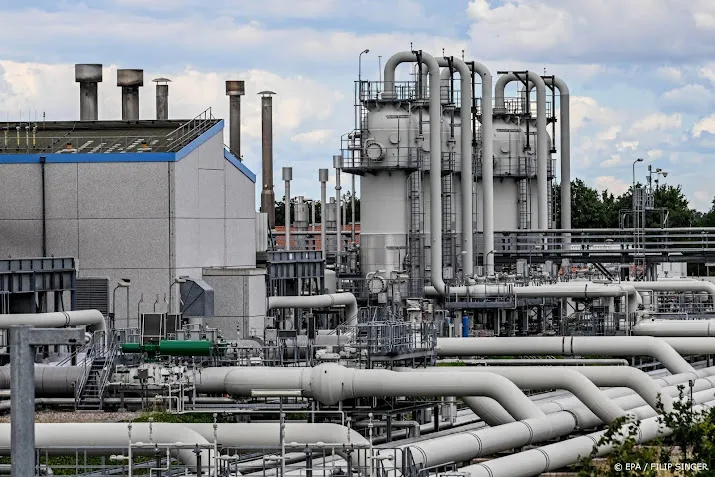 duitse gasvoorraad op bijna 75 procent voor de winter