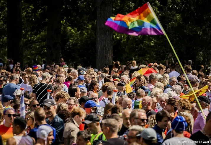 duizenden lopen in amsterdam mee in de pride walk