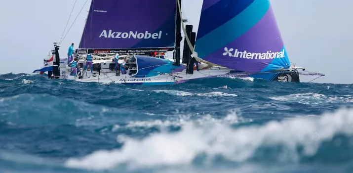eerste etappezege team akzonobel in ocean race