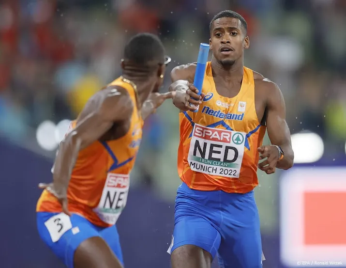 estafettemannen halen op ek geen medaille op 4400 meter