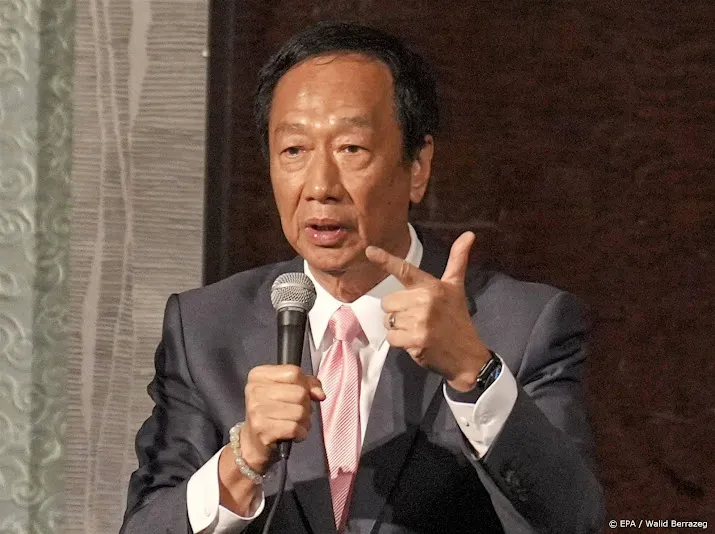 foxconn oprichter doet niet mee aan presidentsverkiezingen taiwan