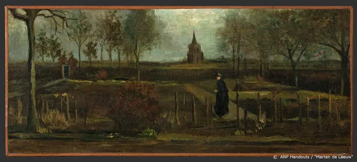gestolen lentetuin toont pastorietuin van ouders van gogh