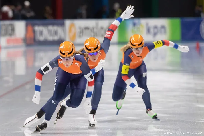 goud voor schaatssters op teamsprint