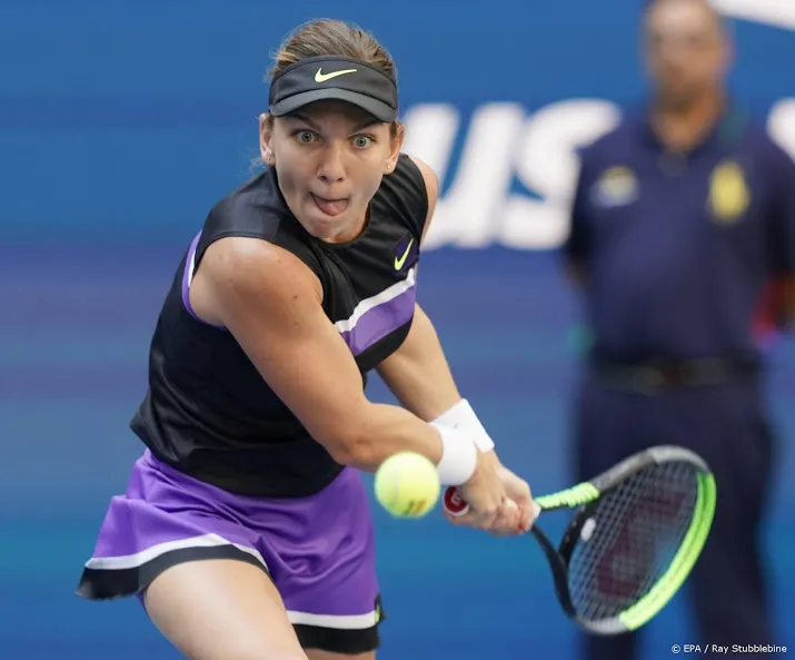 halep weer snel onderuit in new york