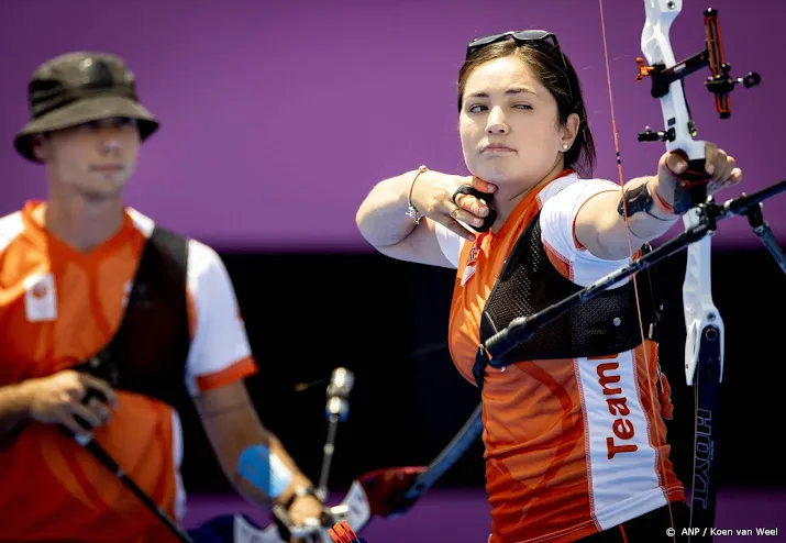 handboogschutters schloesser en wijler naar halve finales spelen