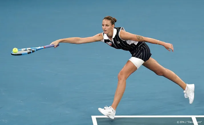 hattrick voor tennisster pliskova in brisbane