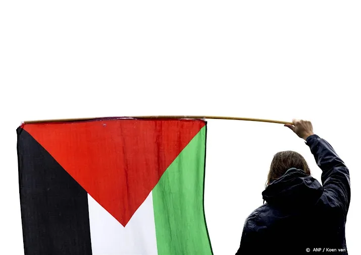 honderden lopen uit solidariteit met palestijnen door nijmegen