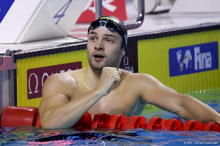 jarige zwemmer kamminga behaalt gedeelde zege op 50 meter